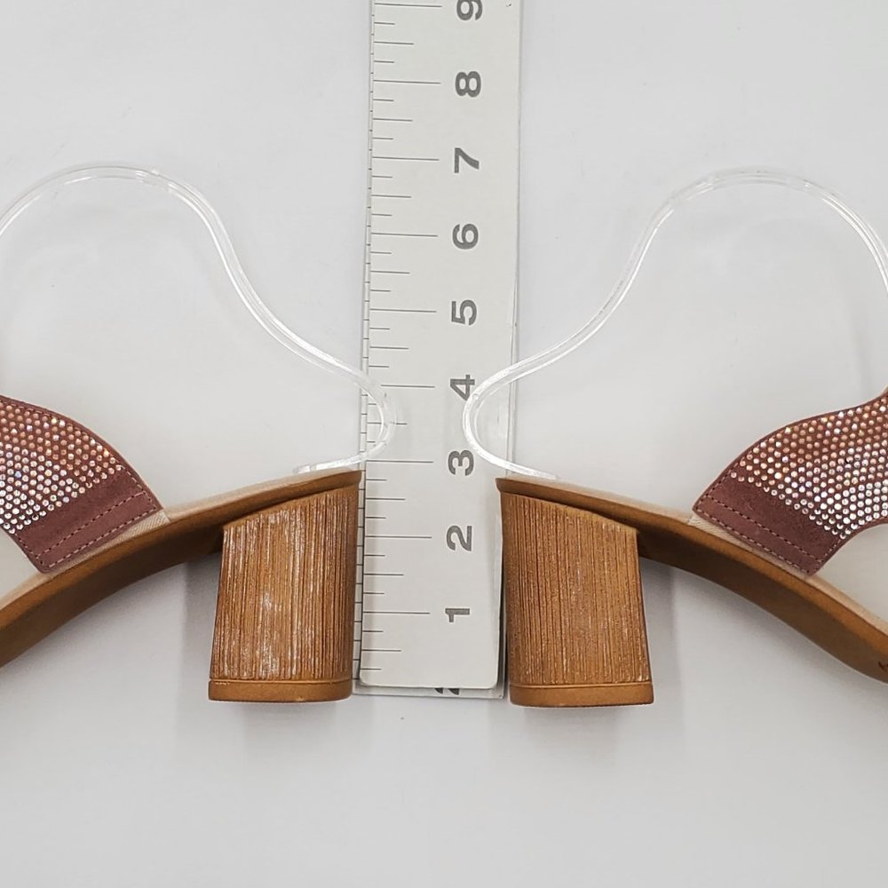 Onex Rhinestone Block Heel Sandals - Picture 12 of 16